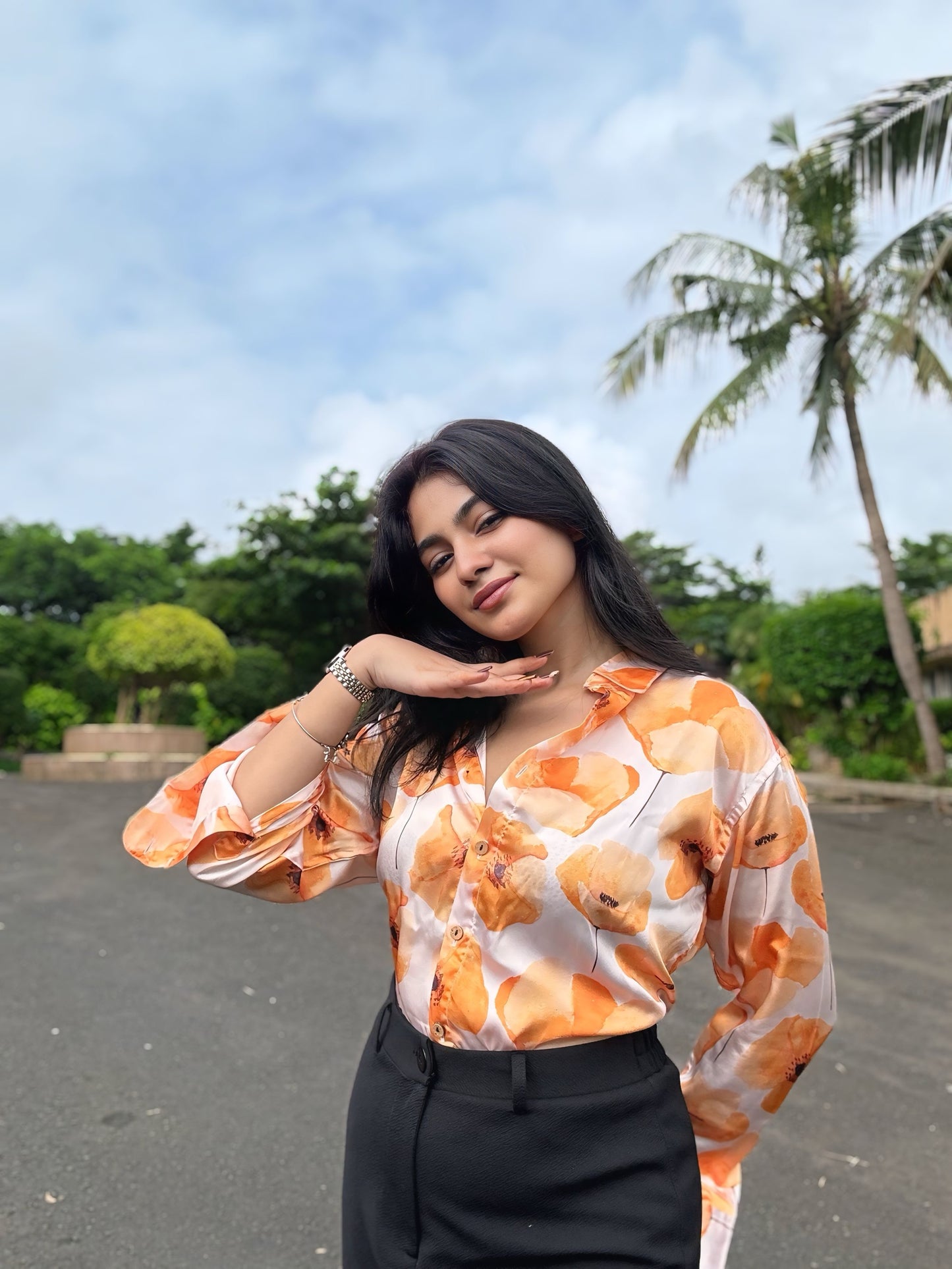 Yellow Glow Satin Shirt